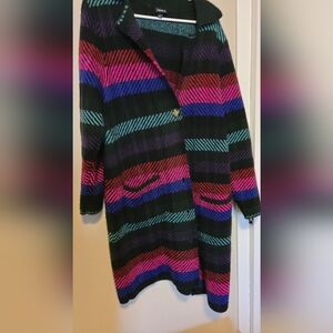 Torrid Multicolor Striped Cardigan